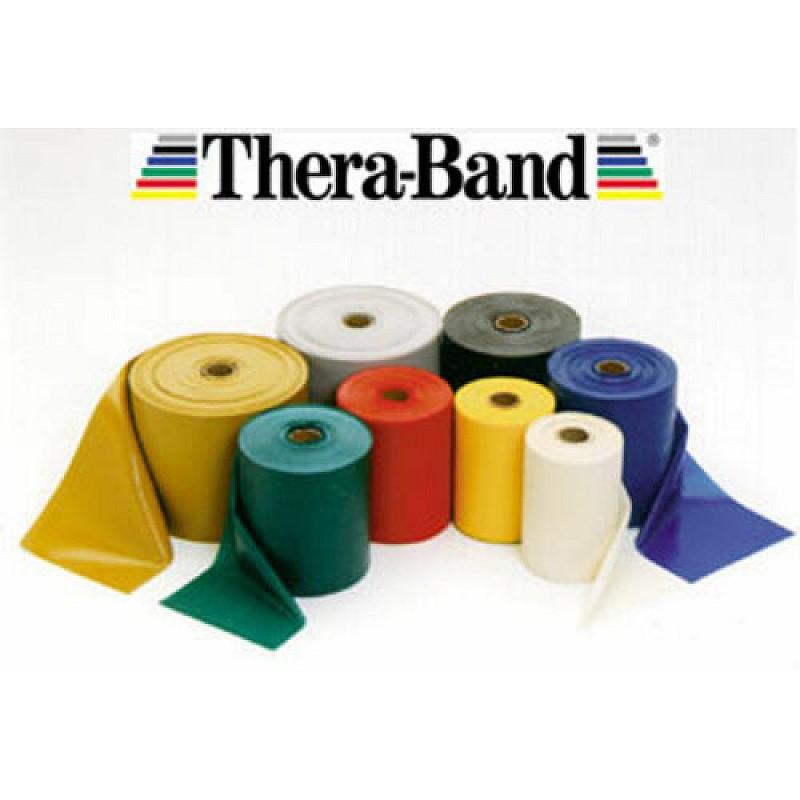 Thera-band elastinė juosta be lateksu - 200cm, geltonos