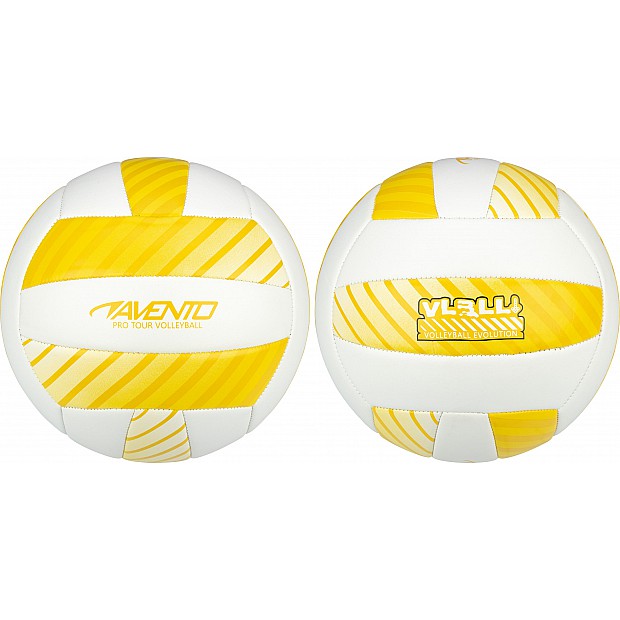 PAPLŪDIMIO TINKLINIO KAMUOLYS AVENTO 16VF YELLOW/WHITE